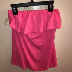 Off the shoulder pink top